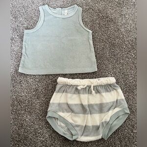 Quincy Mae French terry tank and shorts set